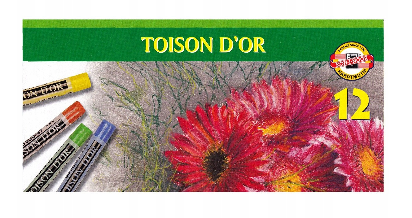 KOH-I-NOOR PASTELE TOISON D\'OR 12 KOL