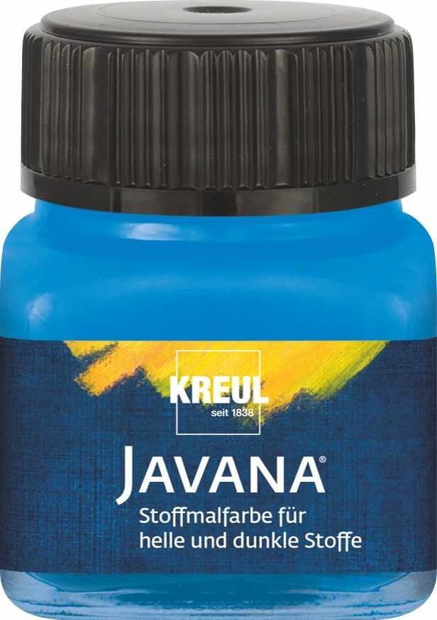 KREUL Javana Opaque – niebieski 20 ml FARBA DO TKANIN JASNYCH I CIEMNYCH