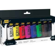 KREUL SOLO GOYA ZESTAW FARB AKRYLOWYCH 8x20 ML