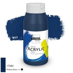 KREUL Triton Acrylic Liquid – błękit ftalowy, 750 ml