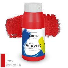 KREUL Triton Acrylic Liquid – czerwony właściwy, 750 ml
