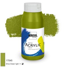 KREUL Triton Acrylic Liquid – jasna zieleń oliwkowa, 750 ml