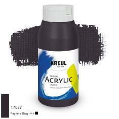 KREUL Triton Acrylic Liquid – szarość Payne'a, 750 ml