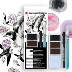 KURETAKE ZESTAW ILLUSTRATION WATERCOLOR SET 7 SZTUK
