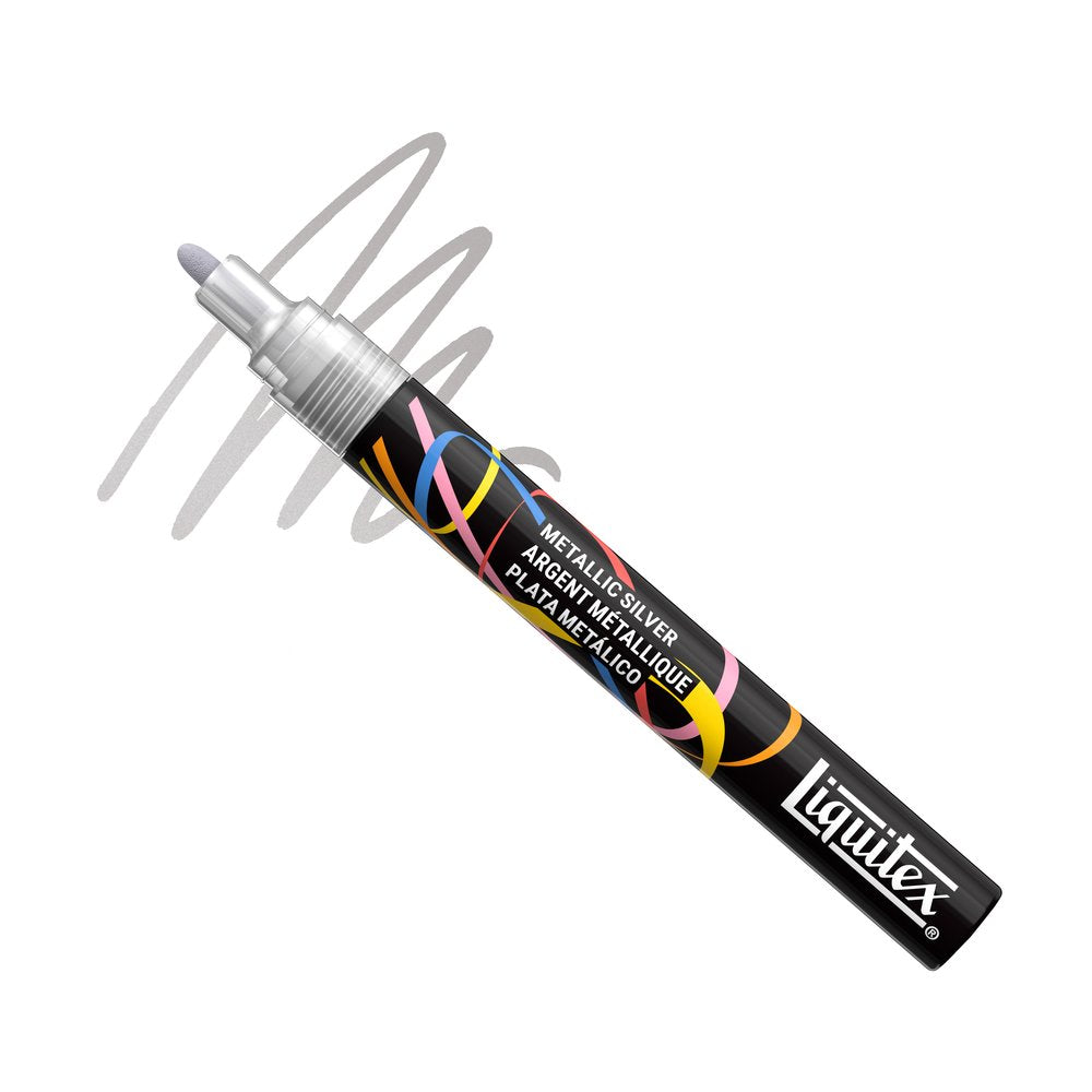 Liquitex Marker Metallic Silver 2 mm – marker akrylowy