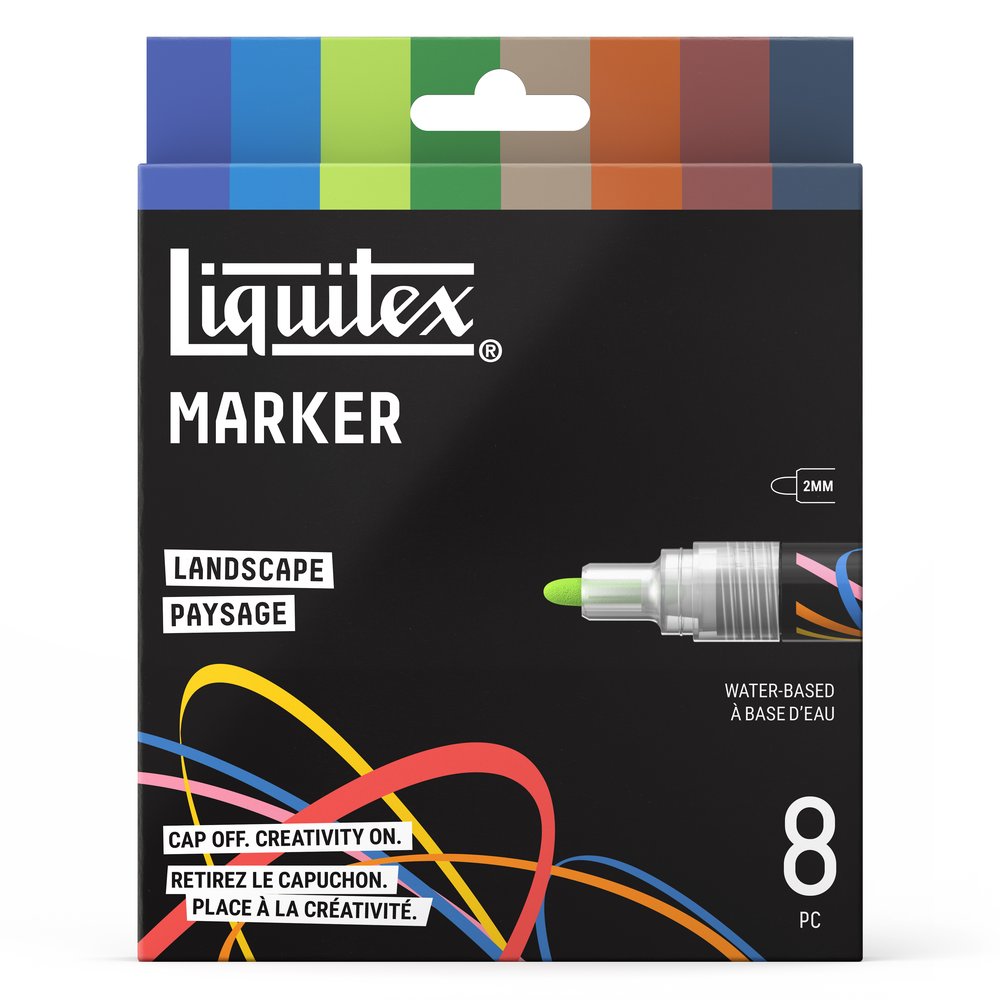 Liquitex Marker Landscape – zestaw 8 markerów 2 mm