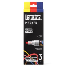 Liquitex Marker – zestaw markerów akrylowych Primary 3 × 2 mm