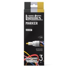 Liquitex Marker – zestaw markerów akrylowych Accent 3 × 2 mm