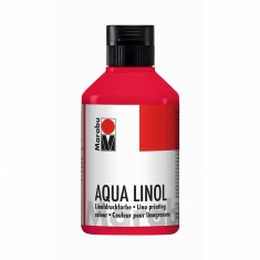 MARABU AQUA LINOL 250 ML CARMINE RED - farba do linorytu wodna