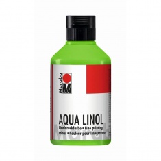 MARABU AQUA LINOL 250 ML YELLOW GREEN - farba do linorytu wodna