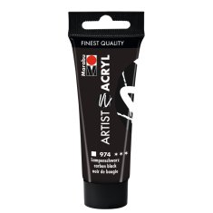 MARABU ARTIST ACRYL 22 ml 974 CARBON BLACK 
