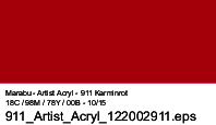 MARABU ARTIST ACRYL 22 ml 911 CARMINE RED