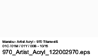 MARABU ARTIST ACRYL 22 ml 970 TITANIUM WHITE