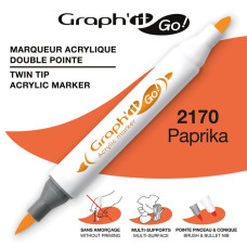MARKER AKRYLOWY GRAPH\'IT GO Z DWIEMA KOŃCÓWKAMI NR 2170 PAPRIKA