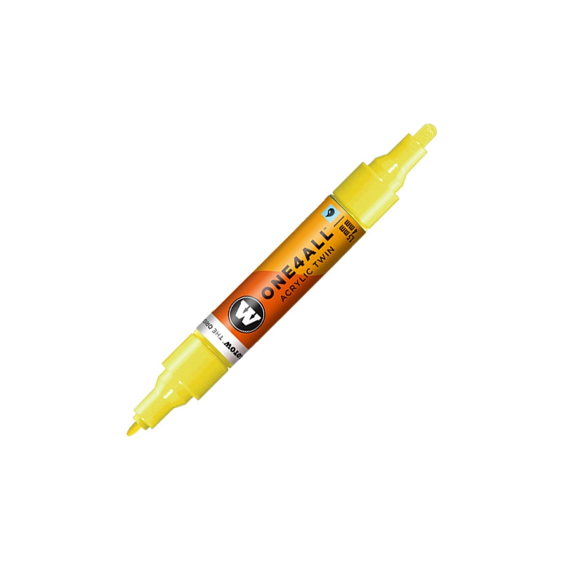 MARKER MOLOTOW ONE4ALL TWIN 1,5/4MM SIGNAL YELLOW 239