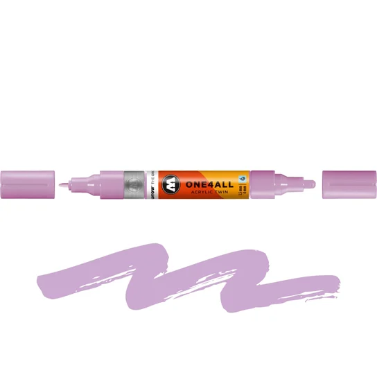 MARKER MOLOTOW ONE4ALL TWIN 1,5/4MM LILAC PASTEL 201