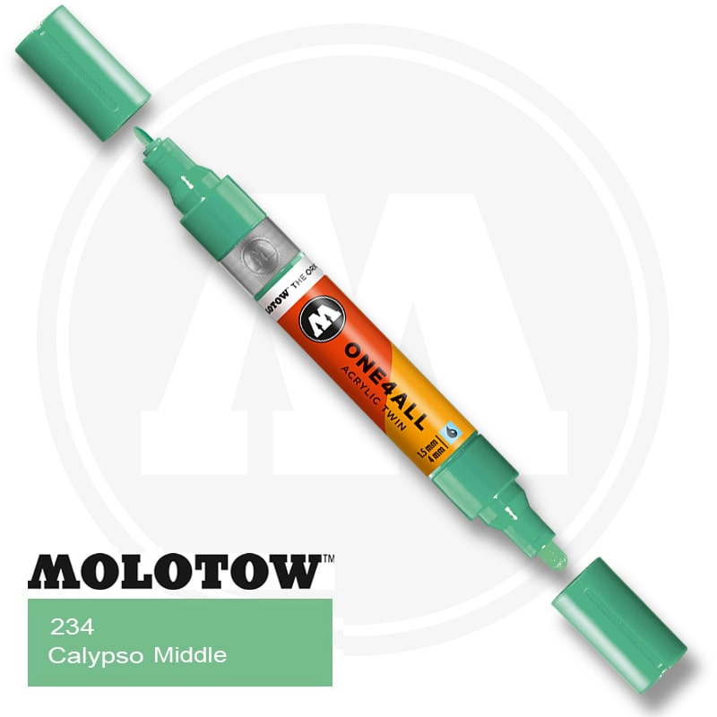 MARKER MOLOTOW ONE4ALL TWIN 1,5/4MM CALYPSO MIDDLE 234