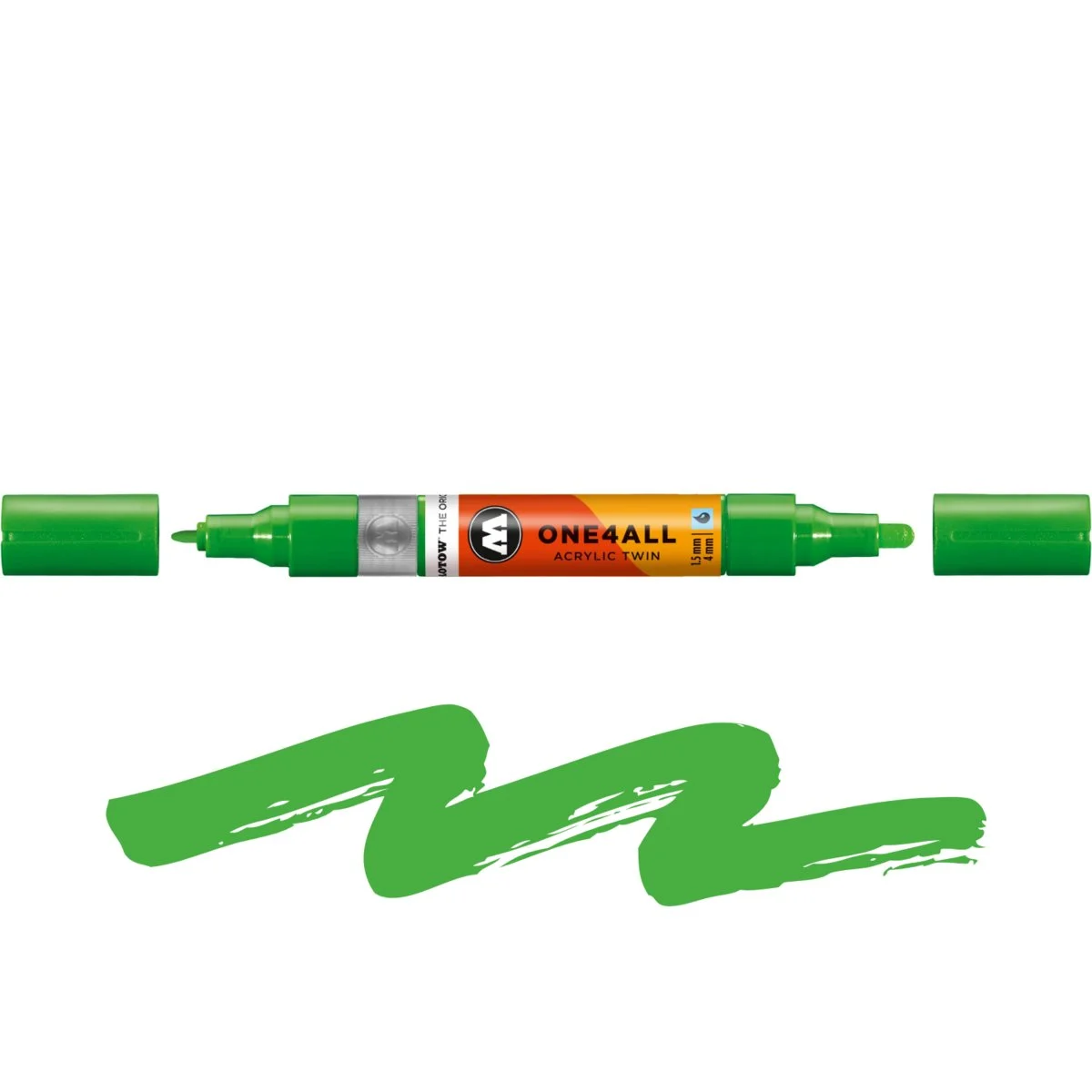 MARKER MOLOTOW ONE4ALL TWIN 1,5/4MM KACAO77 GREEN 222
