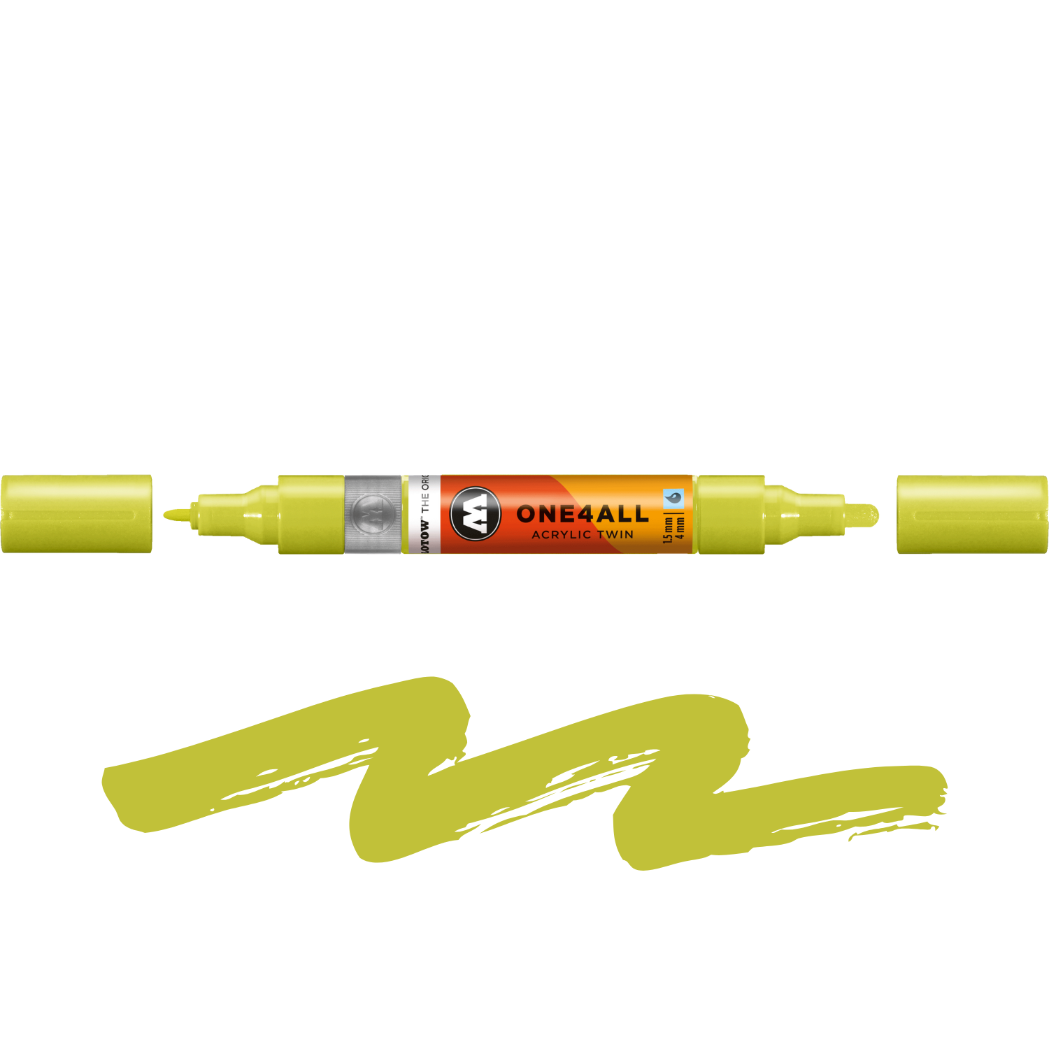 MARKER MOLOTOW ONE4ALL TWIN 1,5/4MM GREEN LIGHT 257
