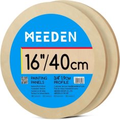 Meeden Okrągły Drewniany Panel 40cm