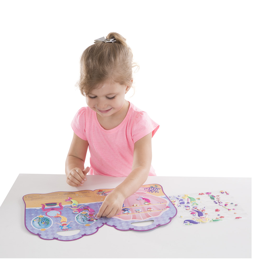 MELISSA & DOUG NAKLEJKI WIELORAZOWE WYPUKŁE SYRENY