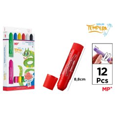 MP TEMPERA W SZTYFCIE 12 KOLORÓW