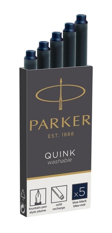 PARKER NABOJE ATRAMENTOWE GRANATOWE (BLUE BLACK) 5 SZT.