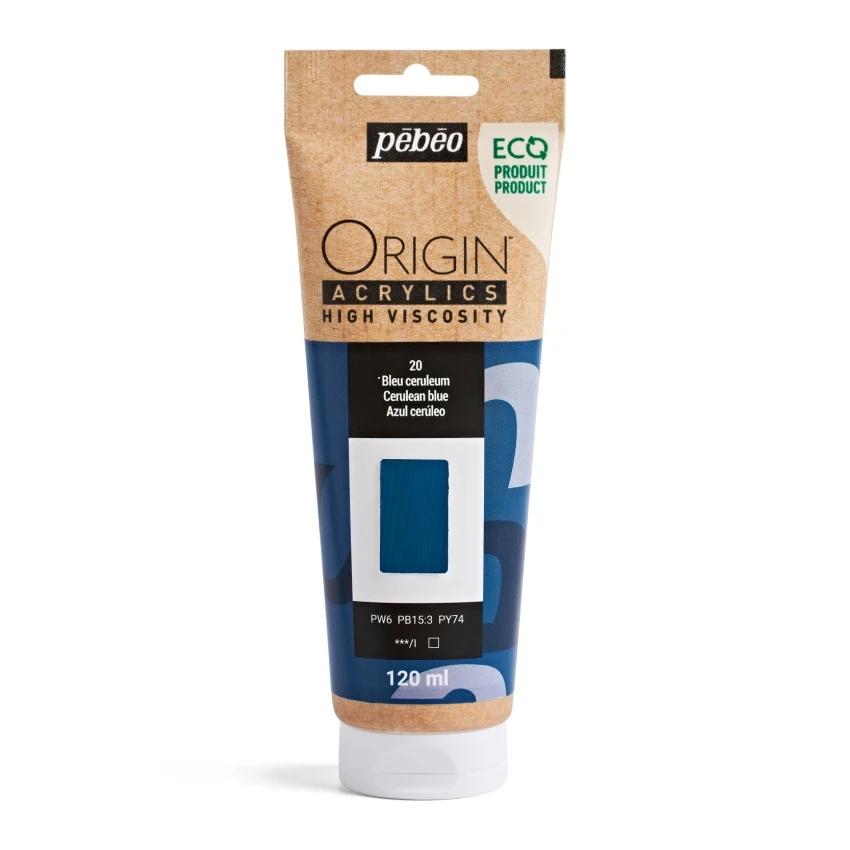 PEBEO ORIGIN ACRYLIC 120ML CERULEAN BLUE 20 Farba akrylowa