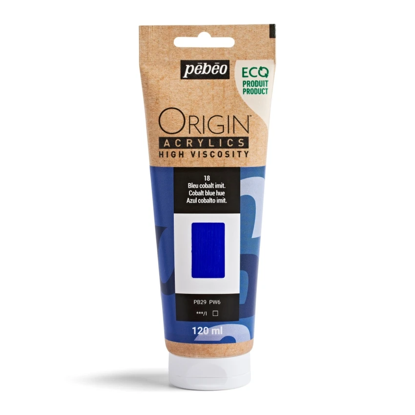 PEBEO ORIGIN ACRYLIC 120ML COBALT BLUE HUE 18 Farba akrylowa