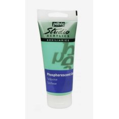 PEBEO STUDIO ACRYL 100ml GLOW GREEN TURQUOISE FOSFORYZUJĄCA (ŚWIECĄCA W CIEMNOŚCI)