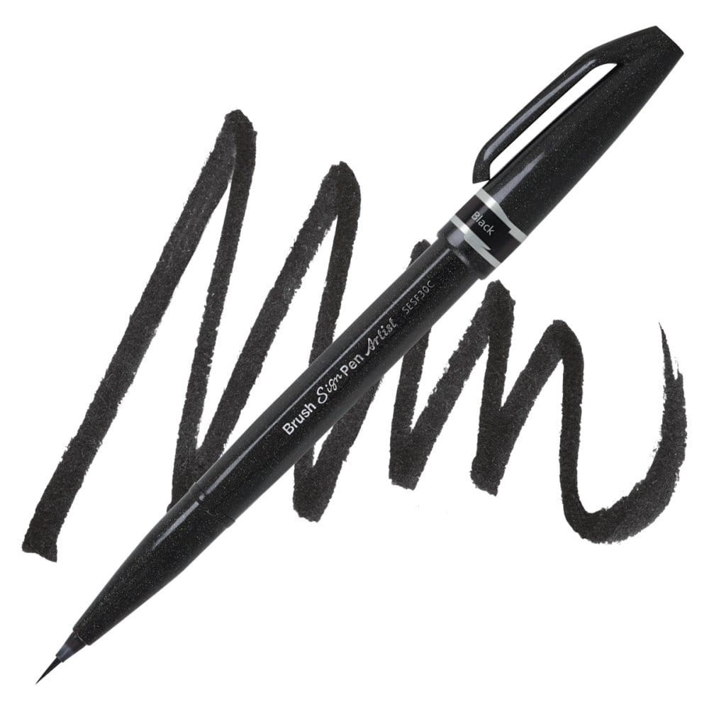 PISAK PĘDZELKOWY PENTEL BRUSH SIGN PEN ARTIST