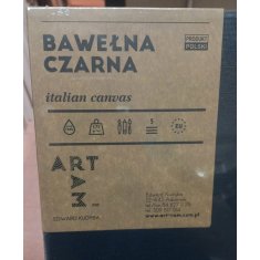 PODOBRAZIE CZARNA BAWEŁNA 40X40 35*20