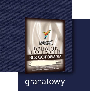 REKOL BARWNIK DO TKANIN 15 g BEZ GOTOWANIA GRANATOWY