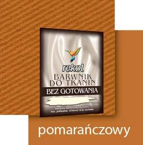 REKOL BARWNIK DO TKANIN 15 g BEZ GOTOWANIA POMARAŃCZOWY