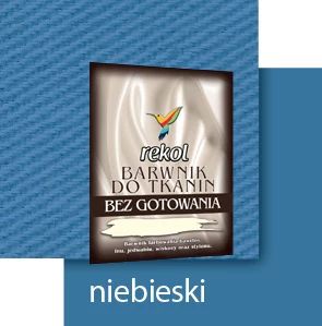REKOL BARWNIK DO TKANIN 15 g BEZ GOTOWANIA NIEBIESKI