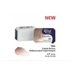 ROSA WATERCOLOR 1/1 784 COBALT BROWN