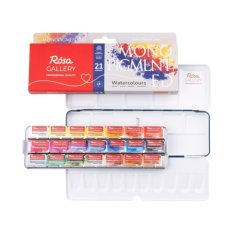 ROSA WATERCOLOURS PAINT SET 21/1 MONOPIGMENTED KASETA