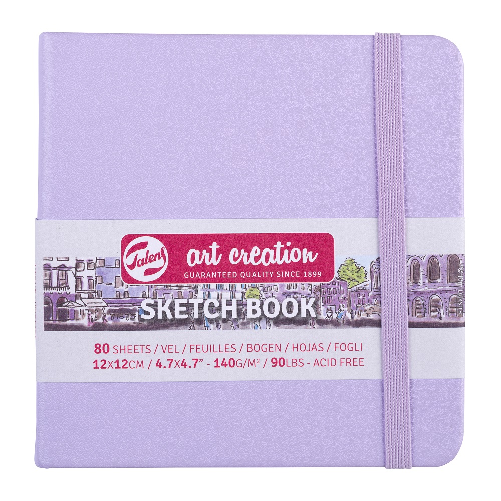 ROYAL TALENS ART CREATION SZKICOWNIK 12X12 CM, 140G, 80 ARK. PASTEL VIOLET