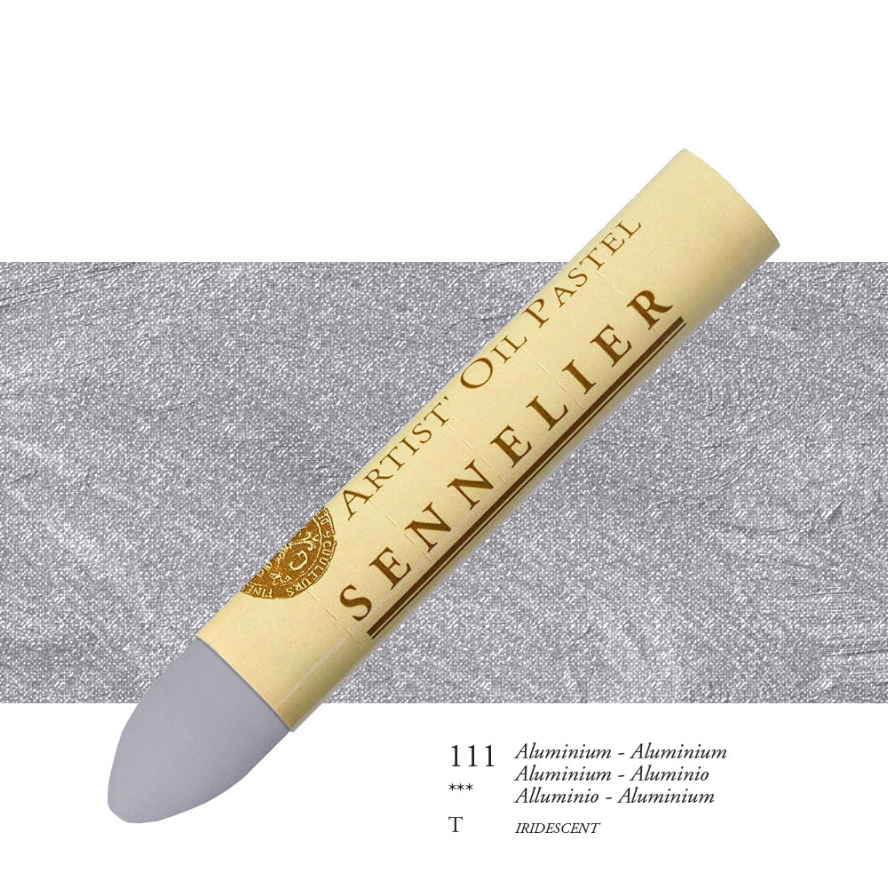 Sennelier pastela olejna 111 iridescent aluminium