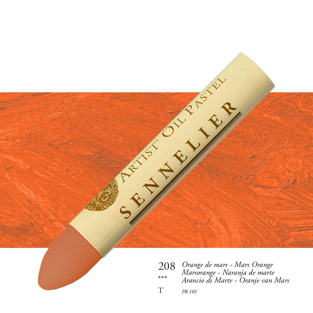 Sennelier pastela olejna 208 mars orange