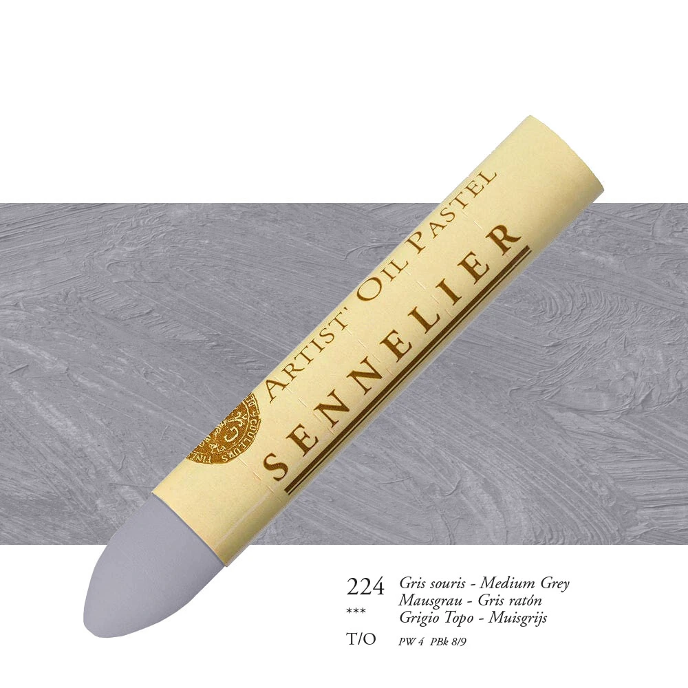 Sennelier pastela olejna 224 medium grey
