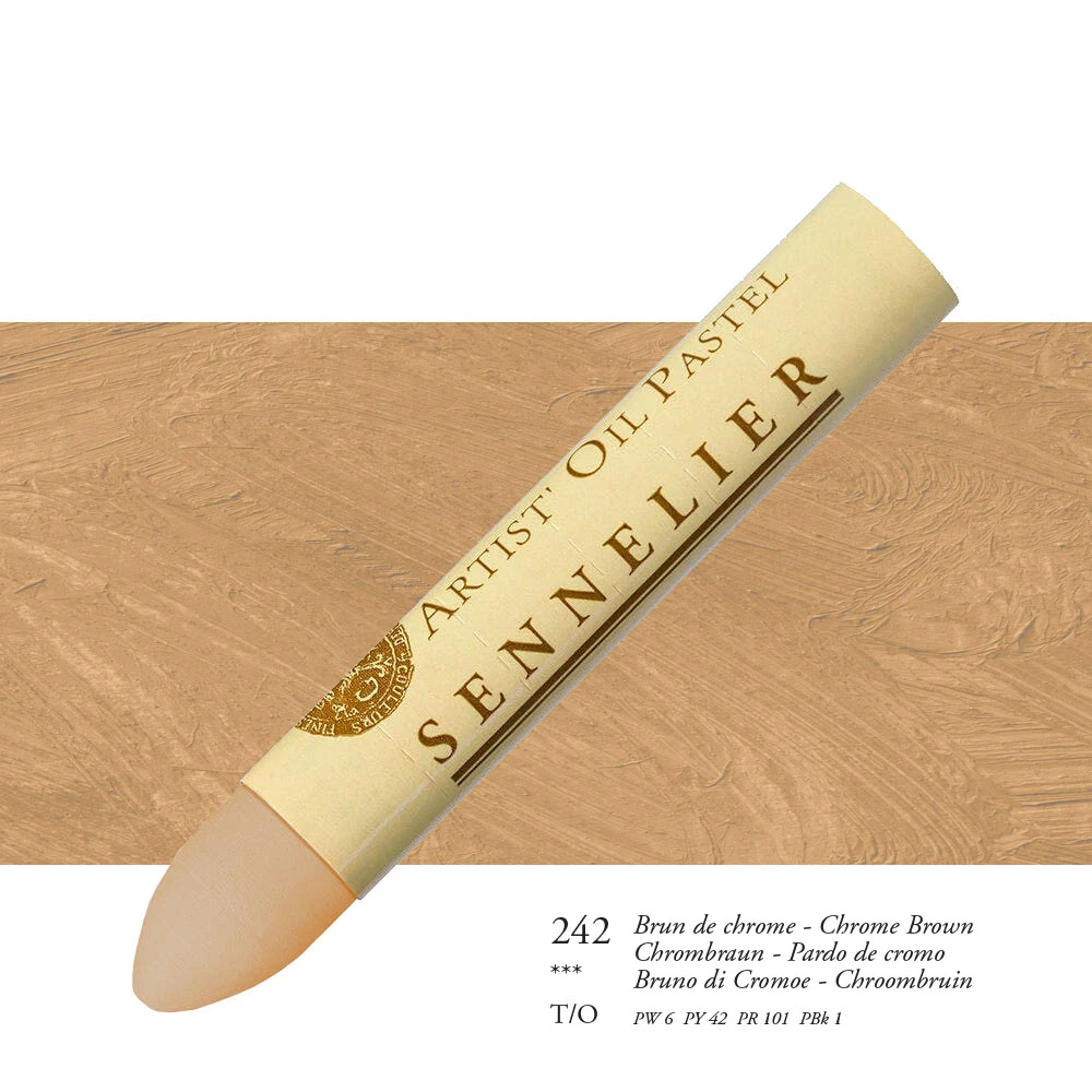 Sennelier pastela olejna 242 chrome brown