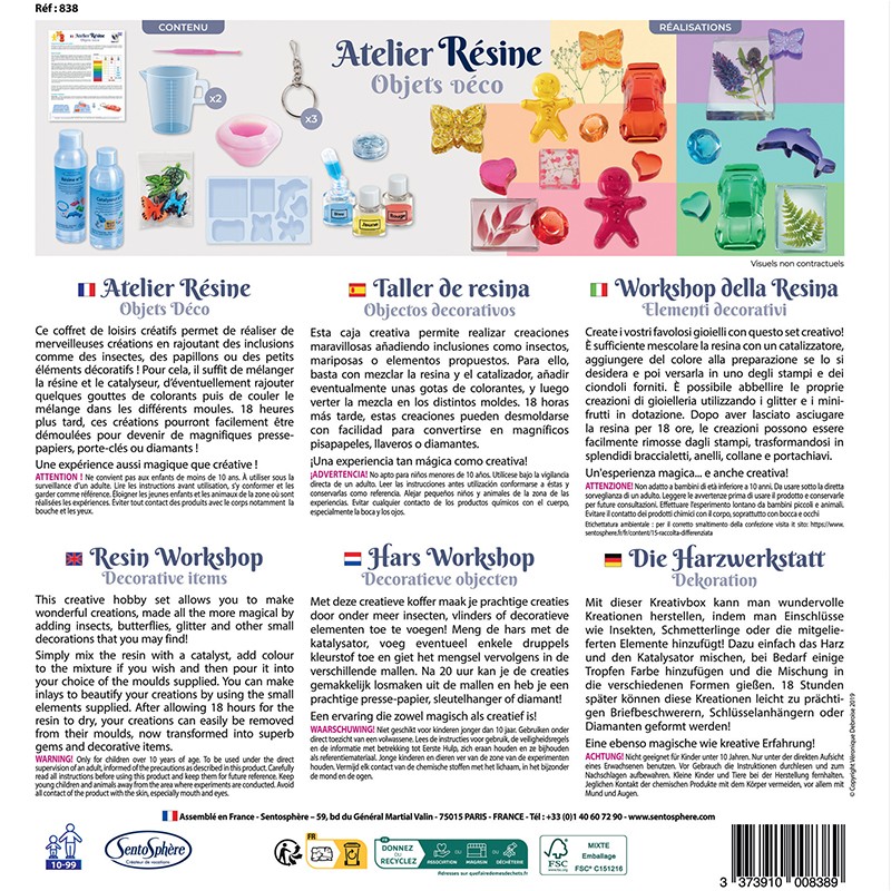 SENTOSPHERE LABORATORIUM ŻYWICY - OZDOBY