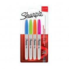 SHARPIE Markery Fine - komplet 4 kolory Bright