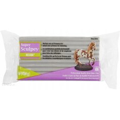SUPER SCULPEY GLINA POLIMEROWA GREY MEDIUM 454G 