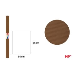 TEKTURA FALISTA BRĄZOWA 50X65CM 280G