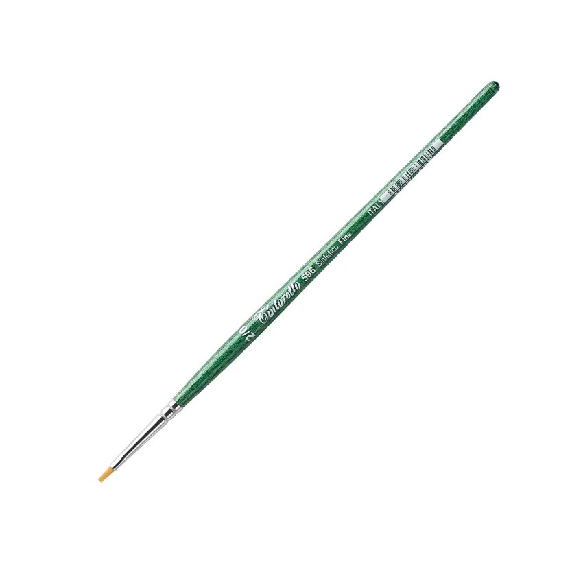Tintoretto Pędzel Syntetyczny Fine seria 596 Płaski 2/0