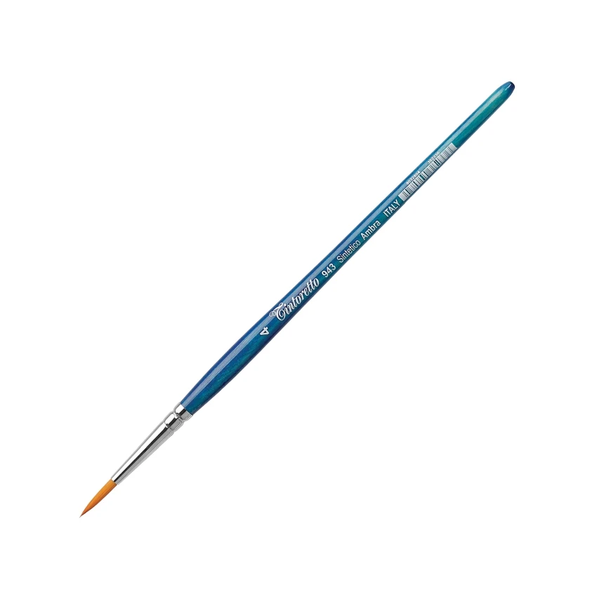 Tintoretto Pędzel Syntetyczny Amber seria 943 Okrągły 4
