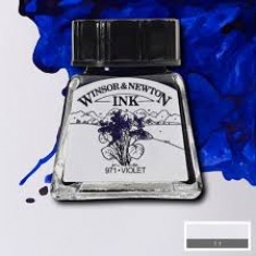 Winsor & Newton Tusz rysunkowy Violet 14ml- WODOODPORNY