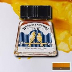 Winsor & Newton Tusz rysunkowy Canary Yellow 14ml- WODOODPORNY